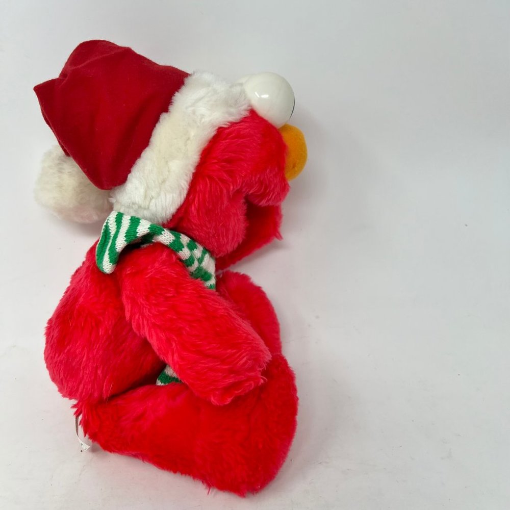 TYCO  Sesame Street Elmo Plush 12" Vintage 1997 Stuffed Animal Christmas Holiday - Picture 4 of 8